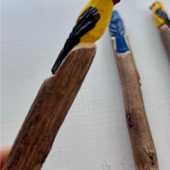 4 Wooden Birds Figure Pen - Picture 4 of 7